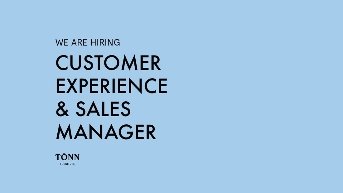 We're hiring - Customer Experience & Sales Manager