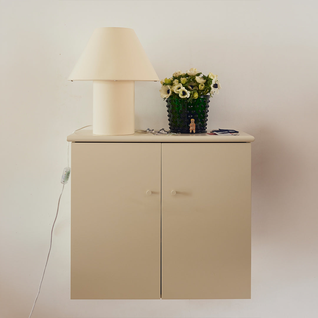 Toppskiva och väggfäste bred - Off-white