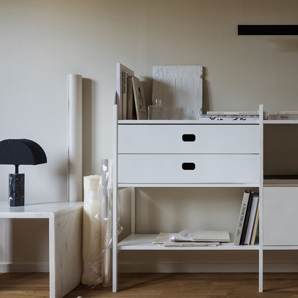Schubladenschrank groß - Weiß