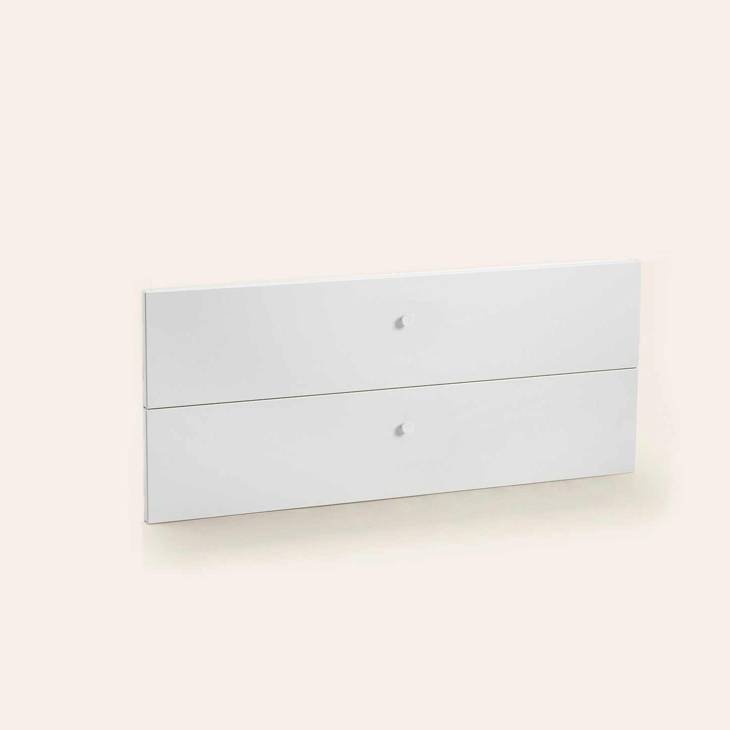 Drawer Front Knobs Wide - White