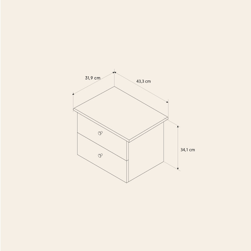 Wall-mounted Drawer Narrow - Off-white