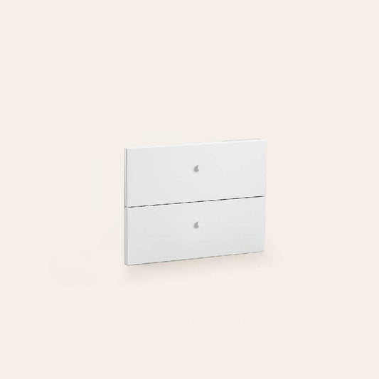 Hurtsfront Knopp Smal - Vit